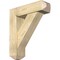 Ekena Millwork Traditional Craftsman Rough Sawn Bracket w/ Offset Brace, Douglas Fir, 8"W x 28"D x 32"H BKT0806X28X32TRA04RDF - alternate 1